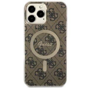 Guess GUHMP13XH4STW Apple iPhone 13 Pro Max 6.7" rudos spalvos kietas dėklas 4G MagSafe - Image 3