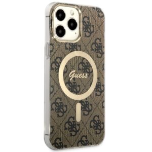 Guess GUHMP13XH4STW Apple iPhone 13 Pro Max 6.7" rudos spalvos kietas dėklas 4G MagSafe - Image 4
