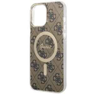 Guess GUHMP13XH4STW Apple iPhone 13 Pro Max 6.7" rudos spalvos kietas dėklas 4G MagSafe - Image 6