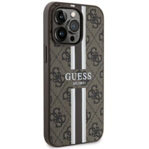 Guess GUHMP13LP4RPSW Apple iPhone 13 Pro / 13 6.1" rudos spalvos kietas dėklas 4G Printed Stripes MagSafe - Image 4