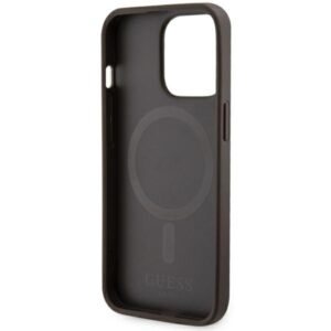 Guess GUHMP13LP4RPSW Apple iPhone 13 Pro / 13 6.1" rudos spalvos kietas dėklas 4G Printed Stripes MagSafe - Image 7