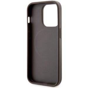 Guess GUHMP14LP4RPSW Apple iPhone 14 Pro 6.1" rudos spalvos kietas dėklas 4G Printed Stripes MagSafe - Image 7