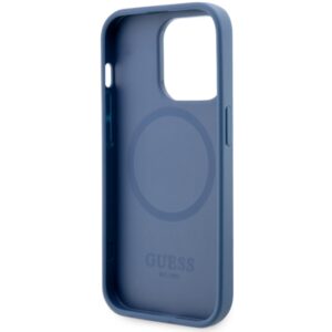 Guess GUHMP14LP4RPSB Apple iPhone 14 Pro 6.1" blue kietas dėklas 4G Printed Stripes MagSafe - Image 7