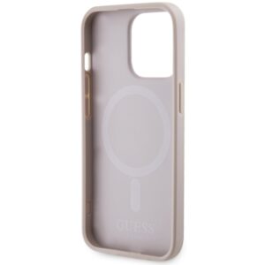 Guess GUHMP13LP4RPSP Apple iPhone 13 Pro / 13 6,1" rožinės spalvos kietas dėklas 4G Printed Stripes MagSafe - Image 7