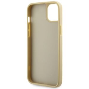 Guess GUHCP14SHDGTPD Apple iPhone 14 / 15 / 13 6.1" gold kietas dėklas Rhinestone Triangle - Image 7