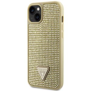 Guess GUHCP14MHDGTPD Apple iPhone 14 Plus/ 15 Plus 6.7"gold kietas dėklas Rhinestone Triangle - Image 2