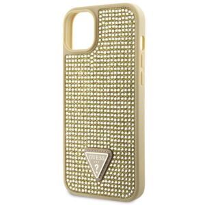 Guess GUHCP14MHDGTPD Apple iPhone 14 Plus/ 15 Plus 6.7"gold kietas dėklas Rhinestone Triangle - Image 6
