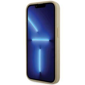 Guess GUHCP14LHDGTPD Apple iPhone 14 Pro 6.1"gold kietas dėklas Rhinestone Triangle - Image 5