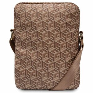 Guess Bag GUTB10HGCFSEW 10" brown GCube Stripe Tablet Bag - Image 3