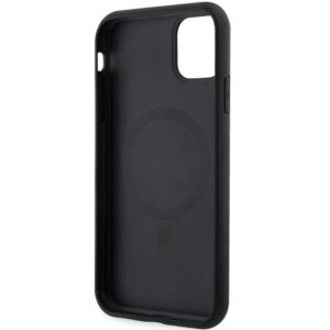 Guess GUHMN61HGCFSEK Apple iPhone 11 / Xr 6.1" juodos spalvos kietas dėklas GCube Stripes MagSafe - Image 7