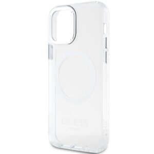Guess GUHMP12MHTRMS Apple iPhone 12/12 Pro 6.1" silver kietas dėklas Metal Outline Magsafe - Image 6