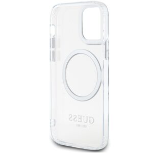 Guess GUHMP12MHTRMS Apple iPhone 12/12 Pro 6.1" silver kietas dėklas Metal Outline Magsafe - Image 7