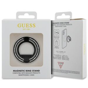 Guess MagSafe Ring stand GUMRSALDGK juodos spalvos Rhinestone - Image 4