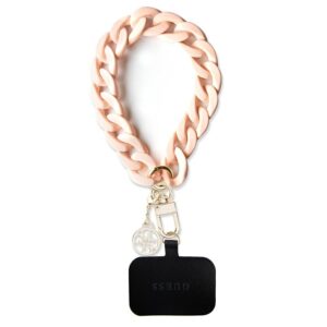 Guess GUOUCBMC4MP Universal Big Hand Strap rožinės spalvos Acrylic 4G Charm