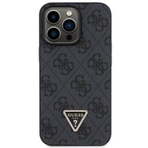 Guess GUHCP13LP4TDSCPK Apple iPhone 13 Pro / 13 6.1" juodos spalvos kietas dėklas Crossbody 4G Metal Logo - Image 3