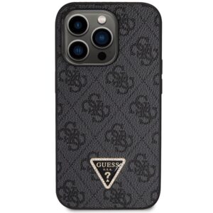 Guess GUHCP14LP4TDSCPK Apple iPhone 14 Pro 6.1" juodos spalvos kietas dėklas Crossbody 4G Metal Logo - Image 3