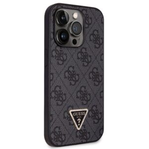 Guess GUHCP14LP4TDSCPK Apple iPhone 14 Pro 6.1" juodos spalvos kietas dėklas Crossbody 4G Metal Logo - Image 4