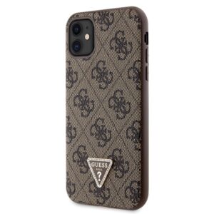 Guess GUHCN61P4TDSCPW Apple iPhone 11 / Xr 6.1" rudos spalvos kietas dėklas Crossbody 4G Metal Logo - Image 2