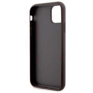 Guess GUHCN61P4TDSCPW Apple iPhone 11 / Xr 6.1" rudos spalvos kietas dėklas Crossbody 4G Metal Logo - Image 8