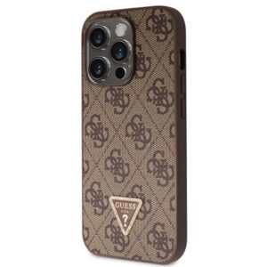 Guess GUHCP14LP4TDSCPW Apple iPhone 14 Pro 6.1" rudos spalvos kietas dėklas Crossbody 4G Metal Logo - Image 2