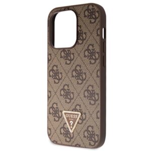 Guess GUHCP14LP4TDSCPW Apple iPhone 14 Pro 6.1" rudos spalvos kietas dėklas Crossbody 4G Metal Logo - Image 7