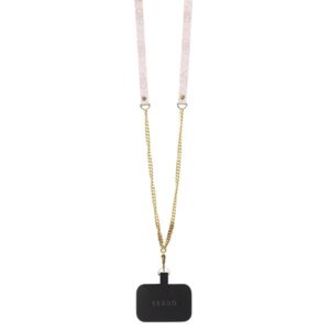Guess GUHCP13LP4TDSCPP Apple iPhone 13 Pro / 13 6.1" rožinės spalvos kietas dėklas Crossbody 4G Metal Logo - Image 6