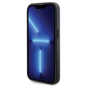 Guess GUHMP14LPSAHMCK Apple iPhone 14 Pro 6.1" juodos spalvos kietas dėklas Saffiano MagSafe - Image 5
