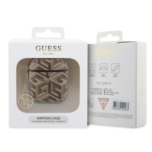 Guess GUA2PGCE4CW AirPods 1/2 dėklas rudos spalvos GCube Charm - Image 3