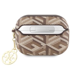 Guess GUAPPGCE4CW AirPods Pro dėklas rudos spalvos GCube Charm - Image 2