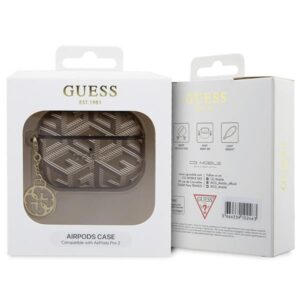 Guess GUAP2PGCE4CW AirPods Pro 2 (2022/2023) dėklas rudos spalvos GCube Charm - Image 4