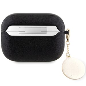 Guess GUAP2PGEHCDK AirPods Pro 2 (2022/2023) dėklas juodos spalvos Fixed Glitter Heart Diamond Charm - Image 2