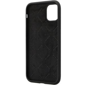 Guess GUHCN614DGPK Apple iPhone 11 / Xr 6.1" juodos spalvos kietas dėklas Silicone Logo Strass 4G - Image 7
