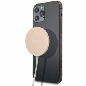 Guess Belaidis įkroviklis GUCBMSLRD 15W MagSafe aukso spalvos
