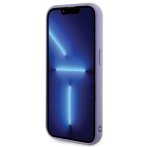 Guess GUHCP15LPSFDGSU Apple iPhone 15 Pro 6.1"violetinės spalvos kietas dėklas Sequin Script Metal - Image 5