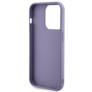 Guess GUHCP15LPSFDGSU Apple iPhone 15 Pro 6.1"violetinės spalvos kietas dėklas Sequin Script Metal - Image 7