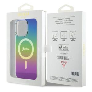 Guess GUHMP15LHITSK Apple iPhone 15 Pro 6.1" rainbow kietas dėklas IML Iridescent MagSafe - Image 8