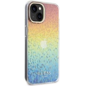 Guess GUHCP15SHDECMI Apple iPhone 15 / 14 / 13 6.1"kietas dėklas IML Faceted Mirror Disco Iridesc - Image 4