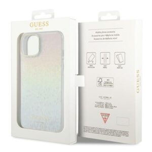 Guess GUHCP15SHDECMI Apple iPhone 15 / 14 / 13 6.1"kietas dėklas IML Faceted Mirror Disco Iridesc - Image 8