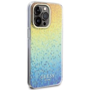 Guess GUHCP15XHDECMI Apple iPhone 15 Pro Max 6.7" kietas dėklas IML Faceted Mirror Disco Iridescen - Image 4