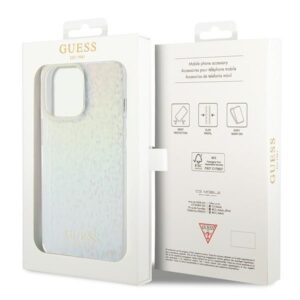 Guess GUHCP15XHDECMI Apple iPhone 15 Pro Max 6.7" kietas dėklas IML Faceted Mirror Disco Iridescen - Image 8