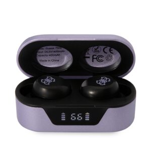 Guess GUTWST31EG TWS Bluetooth ausinės + docking station violetinės spalvos - Image 2