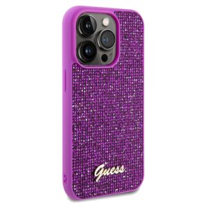 Guess GUHCP14LPMSDGSF Apple iPhone 14 Pro 6.1" fuschia kietas dėklas Disco Metal Script - Image 4