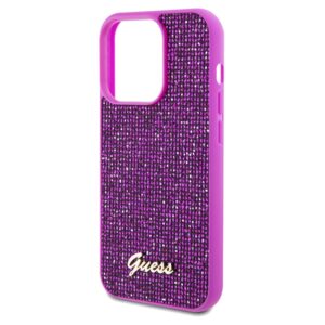 Guess GUHCP14LPMSDGSF Apple iPhone 14 Pro 6.1" fuschia kietas dėklas Disco Metal Script - Image 6