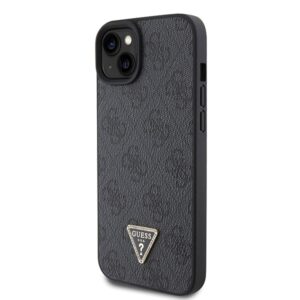 Guess GUHCP15SP4TDSCPK Apple iPhone 15 / 14 / 13 6.1" juodos spalvos kietas dėklas Crossbody 4G Metal Logo - Image 2
