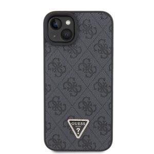 Guess GUHCP15SP4TDSCPK Apple iPhone 15 / 14 / 13 6.1" juodos spalvos kietas dėklas Crossbody 4G Metal Logo - Image 3