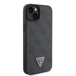 Guess GUHCP15SP4TDSCPK Apple iPhone 15 / 14 / 13 6.1" juodos spalvos kietas dėklas Crossbody 4G Metal Logo - Image 4