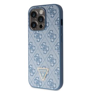 Guess GUHCP14LP4TDSCPB Apple iPhone 14 Pro 6.1" blue kietas dėklas Crossbody 4G Metal Logo - Image 2
