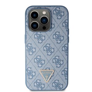 Guess GUHCP14LP4TDSCPB Apple iPhone 14 Pro 6.1" blue kietas dėklas Crossbody 4G Metal Logo - Image 3