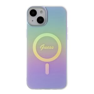 Guess GUHMP15MHITSU Apple iPhone 15 Plus/ 14 Plus 6.7" violetinės spalvos kietas dėklas IML Iridescent MagSafe - Image 3
