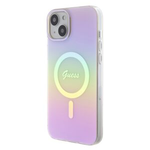 Guess GUHMP15MHITSP Apple iPhone 15 Plus/ 14 Plus 6.7" rožinės spalvos kietas dėklas IML Iridescent MagSafe - Image 2